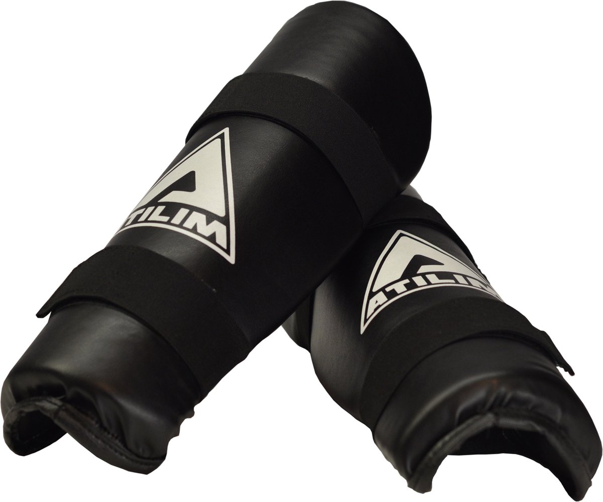 ATILIM FightersGear Shin Protection- Artificial Leather- Black- S