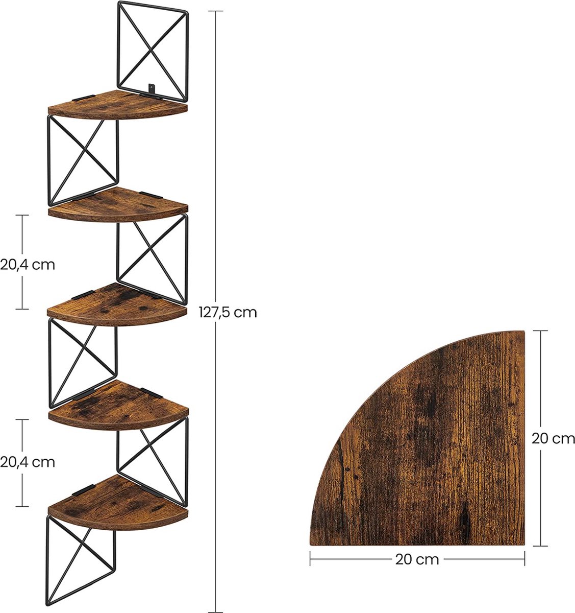 Wandrek , planken ,