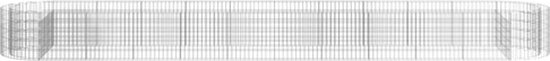 vidaXL - Gabion - plantenbak - verhoogd - 600x100x50 - cm - gegalvaniseerd - ijzer
