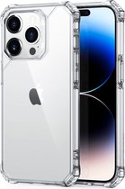 ESR Air Armor Doorzichtig Telefoonhoesje geschikt voor Apple iPhone 14 Pro Hoesje Hardcase Backcover Shockproof - Transparant