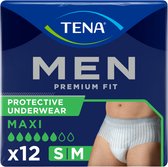 4x TENA Men Premium Fit Maxi Small - Medium 12 stuks