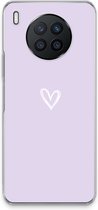 Case Company® - Hoesje geschikt voor Huawei Nova 8i hoesje - Klein hartje paars - Soft Cover Telefoonhoesje - Bescherming aan alle Kanten en Schermrand