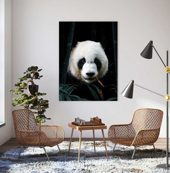 Poster Panda - Dibond - 70x100 cm  | Wanddecoratie - Interieur - Art - Wonen - Schilderij - Kunst