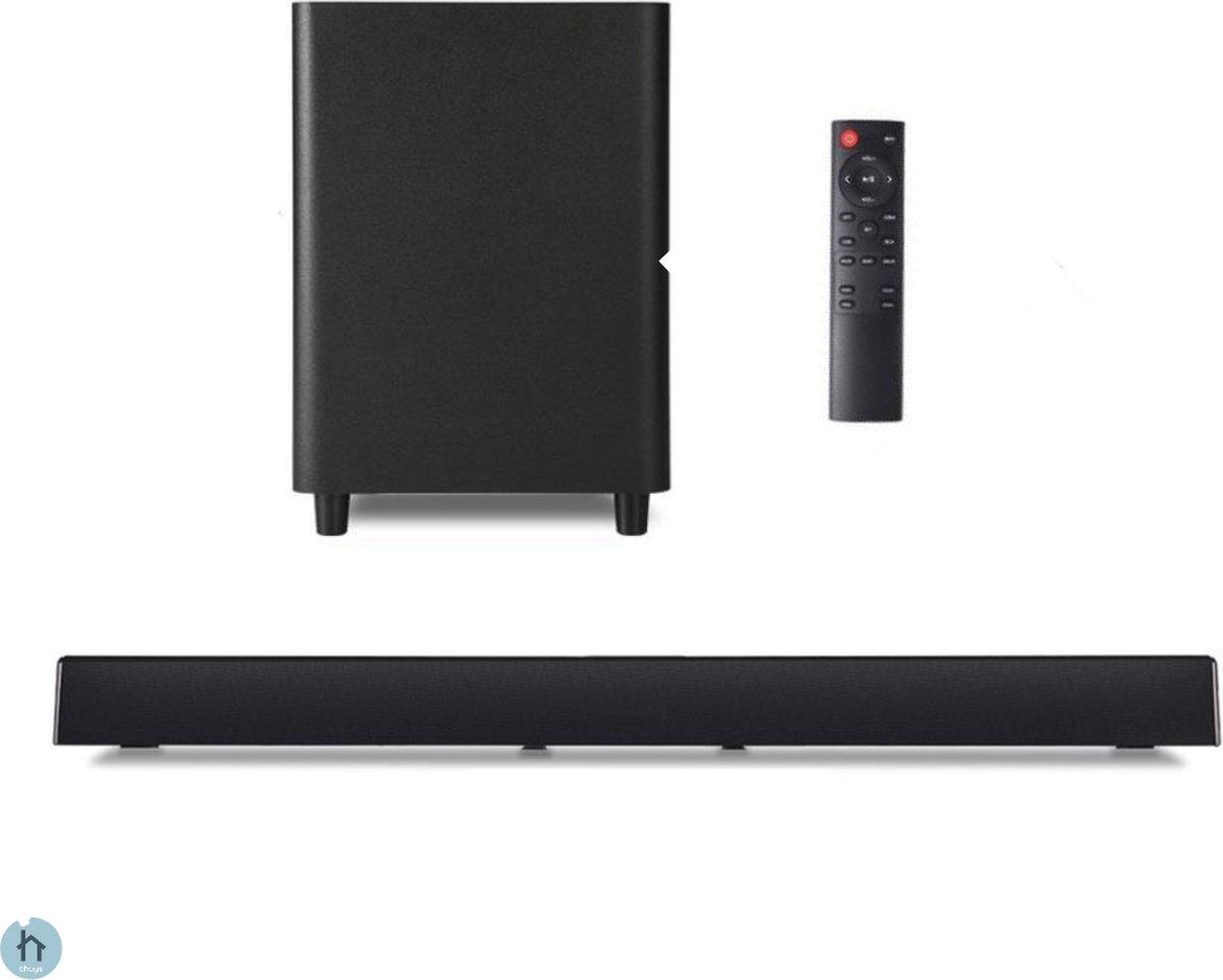 Thuys Soundbar met Subwoofer - Premium Soundbars voor TV - Ingebouwde Subwoofer - 120W - Zwart