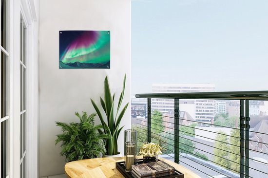 Fraai affiche de jardin Northern Lights 60x40 cm - petit - Toile de jardin / Toile d'extérieur / Peintures pour l'extérieur (décoration de jardin)