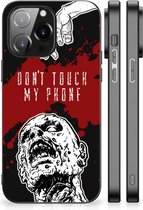 Back Case TPU Siliconen Hoesje iPhone 14 Pro Max GSM Hoesje met Zwarte rand Zombie Blood