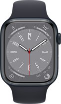 Bol.com Apple Watch Series 8 - 4G - 41mm - Middernacht Aluminium aanbieding