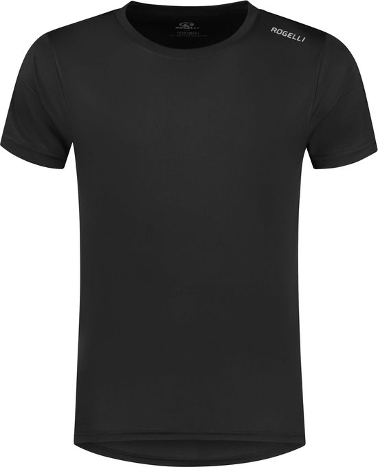 Foto: Rogelli promo sportshirt heren hardloopshirt korte mouwen zwart maat 3xl