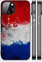 Mobiel TPU Hard Case Geschikt voor 14 Telefoon Hoesje met Zwarte rand Nederlandse Vlag