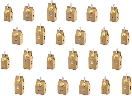 DIY Advent Kalender Kraft & Goud