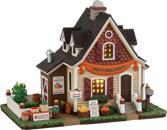 Lemax - Roy's Organics, B/o Led - Kersthuisjes & Kerstdorpen