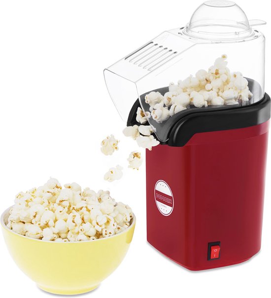 Bredeco hetelucht-popcornmachine - rood