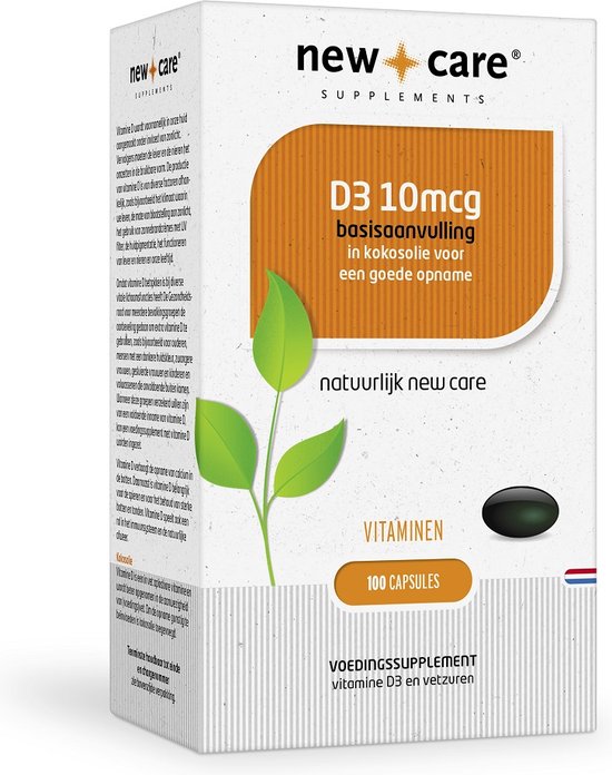 New Care Vitamine D3 10mcg - 100 capsules