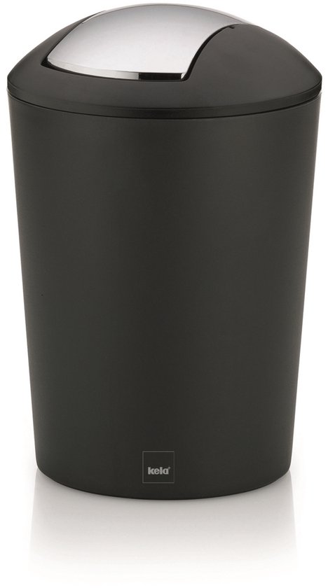 Marta Afvalemmer Swing - 5 liter - Zwart - Kela