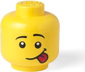De grote LEGO Silly 8.5L-container met de kenmerken van een jongen die de tong laat zien