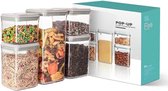 Ensemble de boîtes de rangement - Boîtes de rangement de cuisine - Rangement en pâte à sucre de riz - Organisateur de cuisine - Boîtes de rangement - Bidons alimentaires de Bocaux de conservation