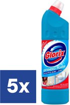 Glorix Extented Power Eucalyptus Bleach Nettoyant WC - 5 x 750 ml