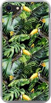 Coque de téléphone compatible avec iPhone SE 2022 - Toucan - Motifs - Plantes - Coque en Siliconen