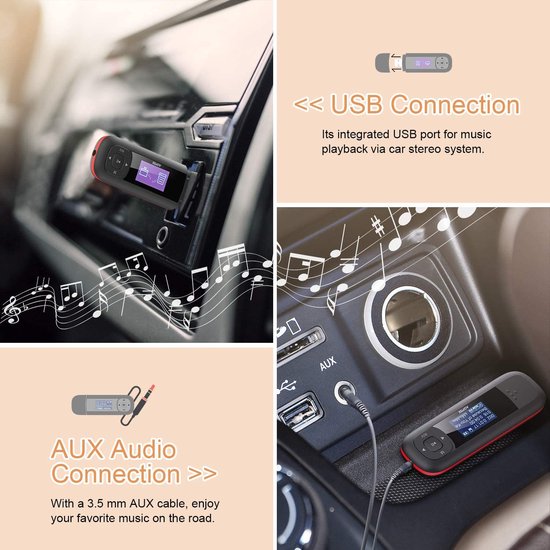 Lecteur MP3 AGPTEK 8Go - Écran LCD - FM/Enregistrement - Pile AAA - Portable - Sans Écouteurs
