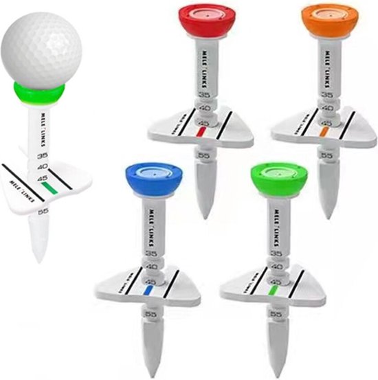Golf accessoires voor golfballen Golf tees set van 4 Verstelbaar
