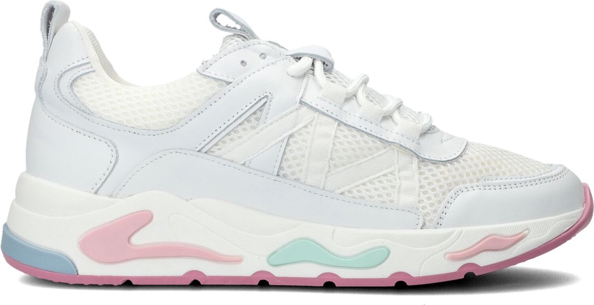 PS Poelman P7069 Lage sneakers - Leren Sneaker - Dames - Wit - Maat 39 |  bol.com