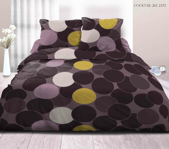 CALITEX 3-delige set, 240 x 220 cm, TERRAZZO, 100% katoen, meerkleurig, 240 x 220 cm