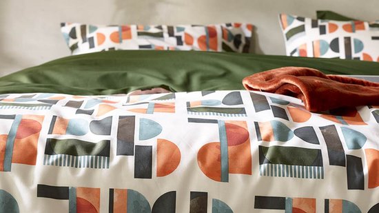 Housse de Couette De Witte Lietaer Lisboa - Simple - 140x200/220 cm - Vert Grenoble