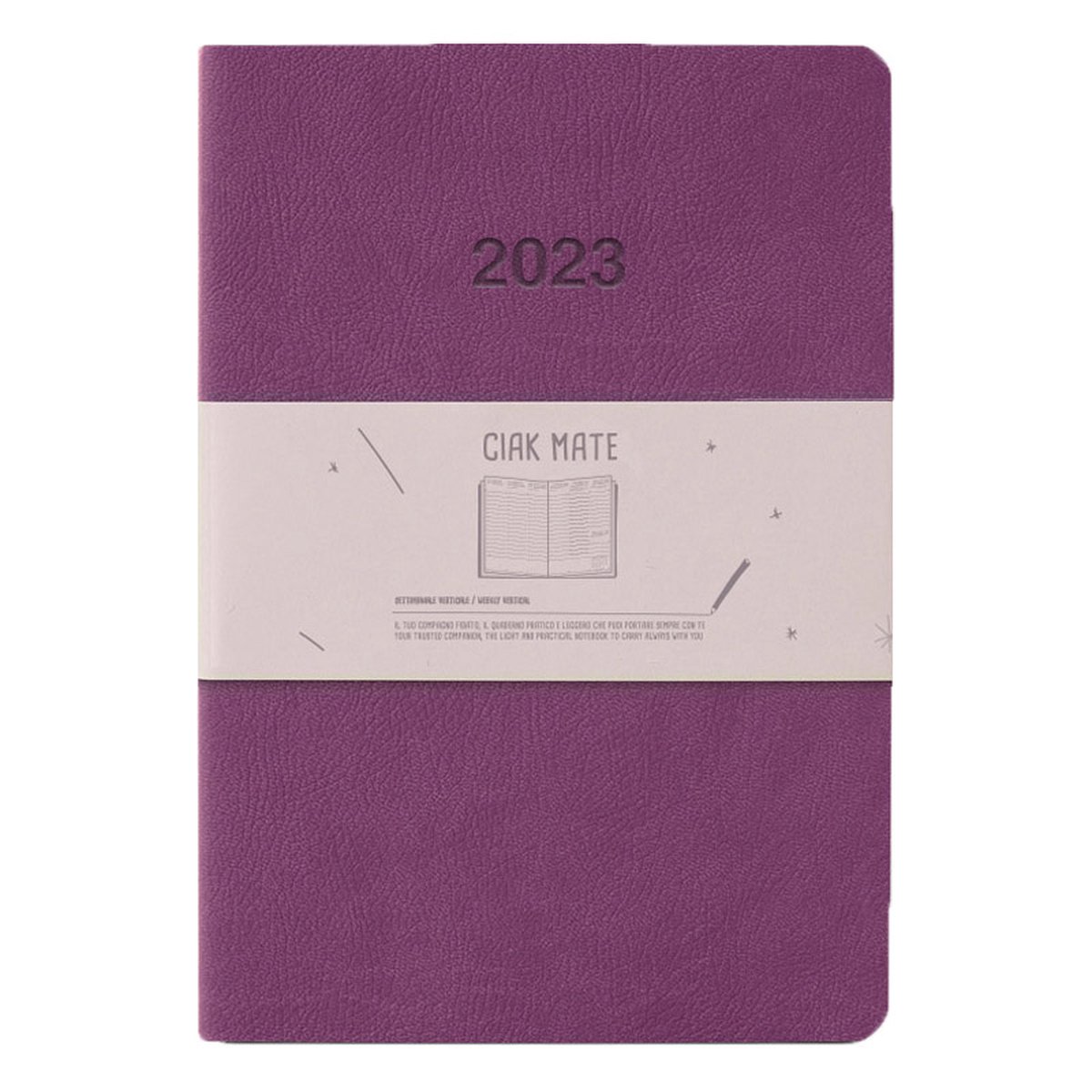 Ciak Agenda 2023 Large Mate Lilac VERT - Week