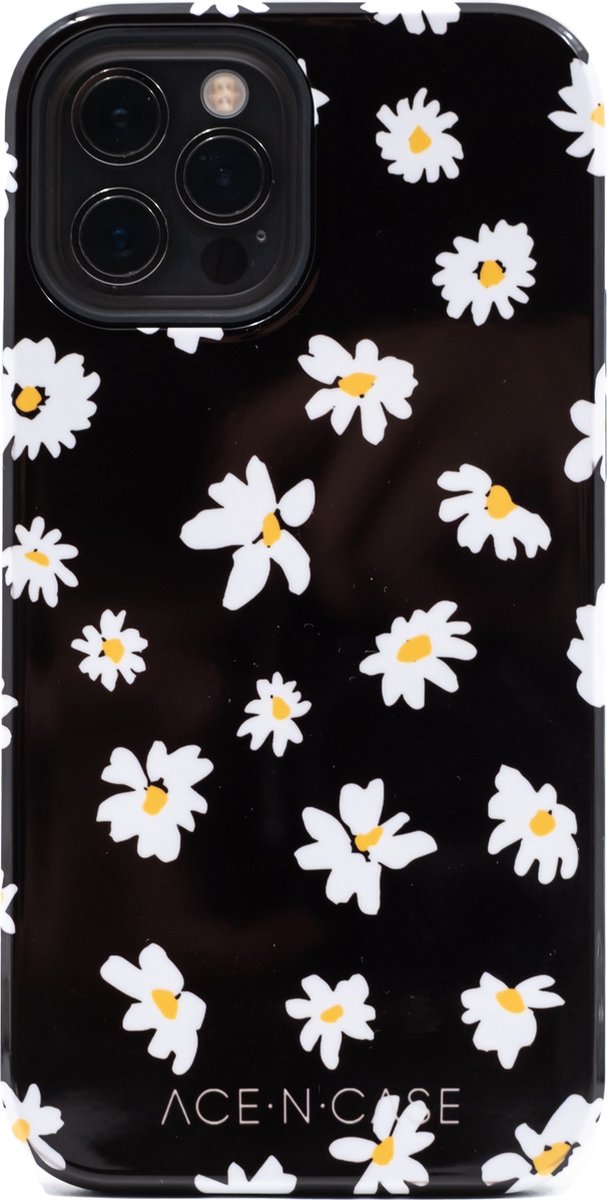 Ace and Case - Iphone 11 Pro Telefoonhoesje - Dual Layer Protection Case - Daisy