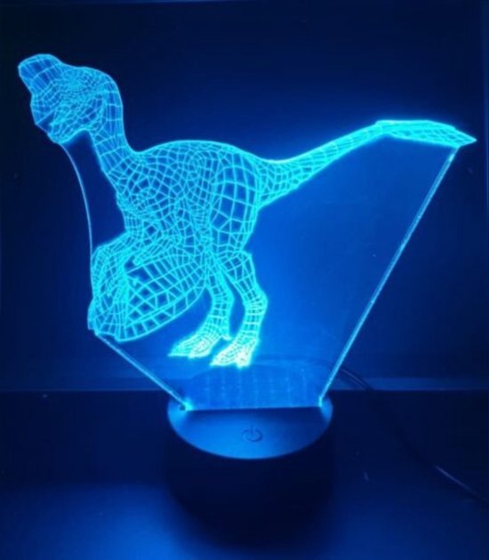 3D LED LAMP - DINOSAURUS - OVIRAPTOR