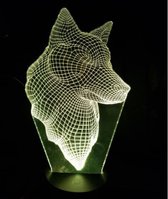 3D LED LAMP - WOLF