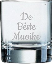 Gegraveerde Whiskeyglas 20cl De Bêste Muoike