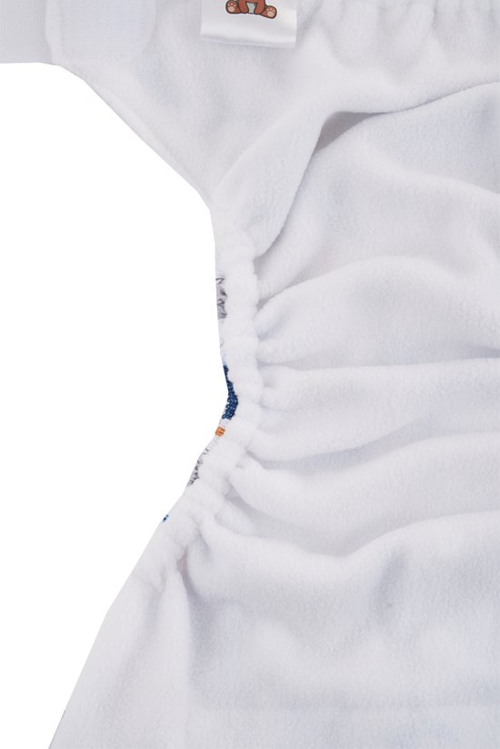 Zwemluier met fleece binnenkant, aanpasbaar formaat met klittenband.