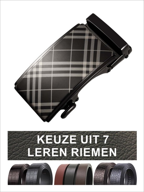 DTCH.FIT Herenriem Suède Bobby - Riem Lichtgrijs & Grijs - Pantalon & Jeans Broekriem