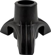 Support base de canne en caoutchouc - noir - 22 mm