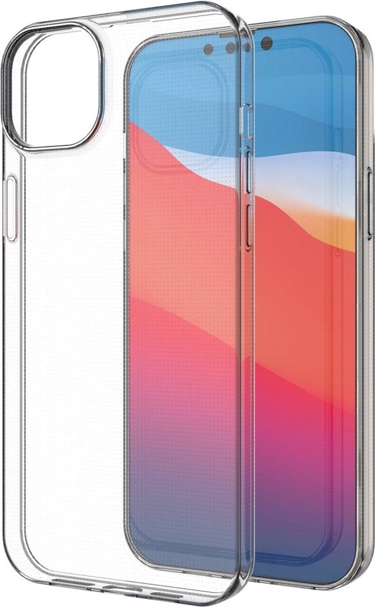 Lunso - Geschikt voor iPhone 14+ / 14 Plus - Softcase hoes - Transparant
