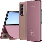 Lunso - Samsung Galaxy Z Fold4 - Window view cover hoes - Roze