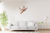 Warm - Geometrische Vogel Origami 3 - Big - Wanddecoratie - Lasergesneden - Geometrische dieren en vormen - Houten dieren - Muurdecoratie - Line art - Wall art