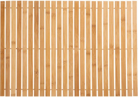 Bamboe badmat met latjes | Bamboe mat naturel 60 x 40 cm