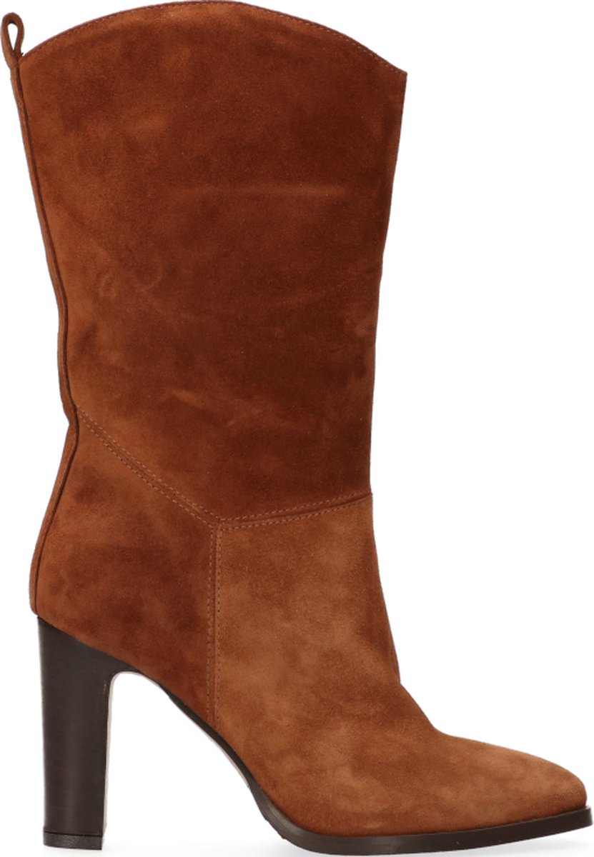 Van Dalen - CHIARA 3/4 LAARS COGNAC SUEDE - Sand - 41