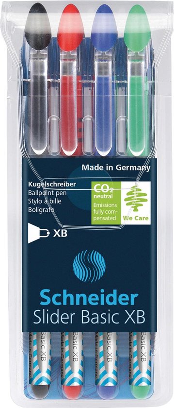 Balpen schneider slider edge xb 3+1 kleur gratis - 10 stuks