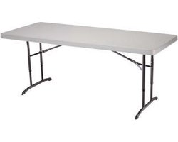 Lifetime - Werktafel - Inpaktafel - Buffettafel - 180 cm - wit - Hoogte verstelbaar