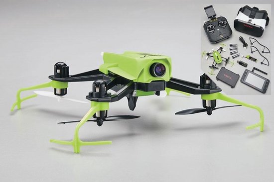 droogte Bekwaam Verhoogd Rise Fusion Houseracer RTF Drone met camera beeldscherm & bril | bol.com