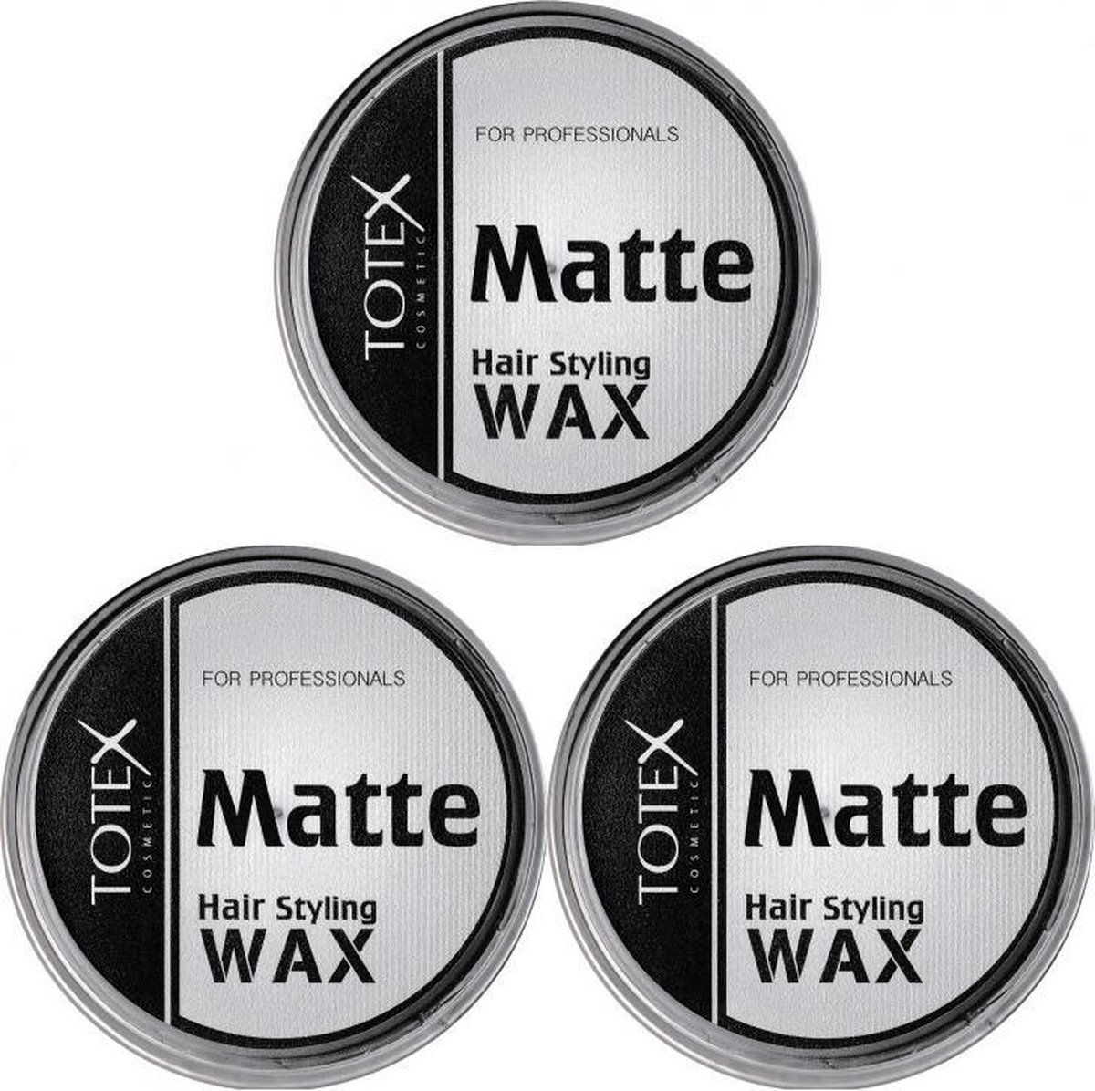 Totex Cosmetic Matte Hair Styling Wax 3 x 130 mL
