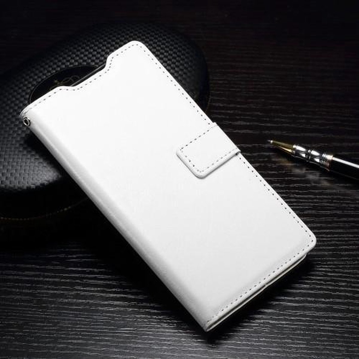 Celltex cover wallet hoesje Geschikt voor: Huawei P9 wit