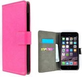 Roze Wallet Bookcase P Hoesje voor iPhone 8