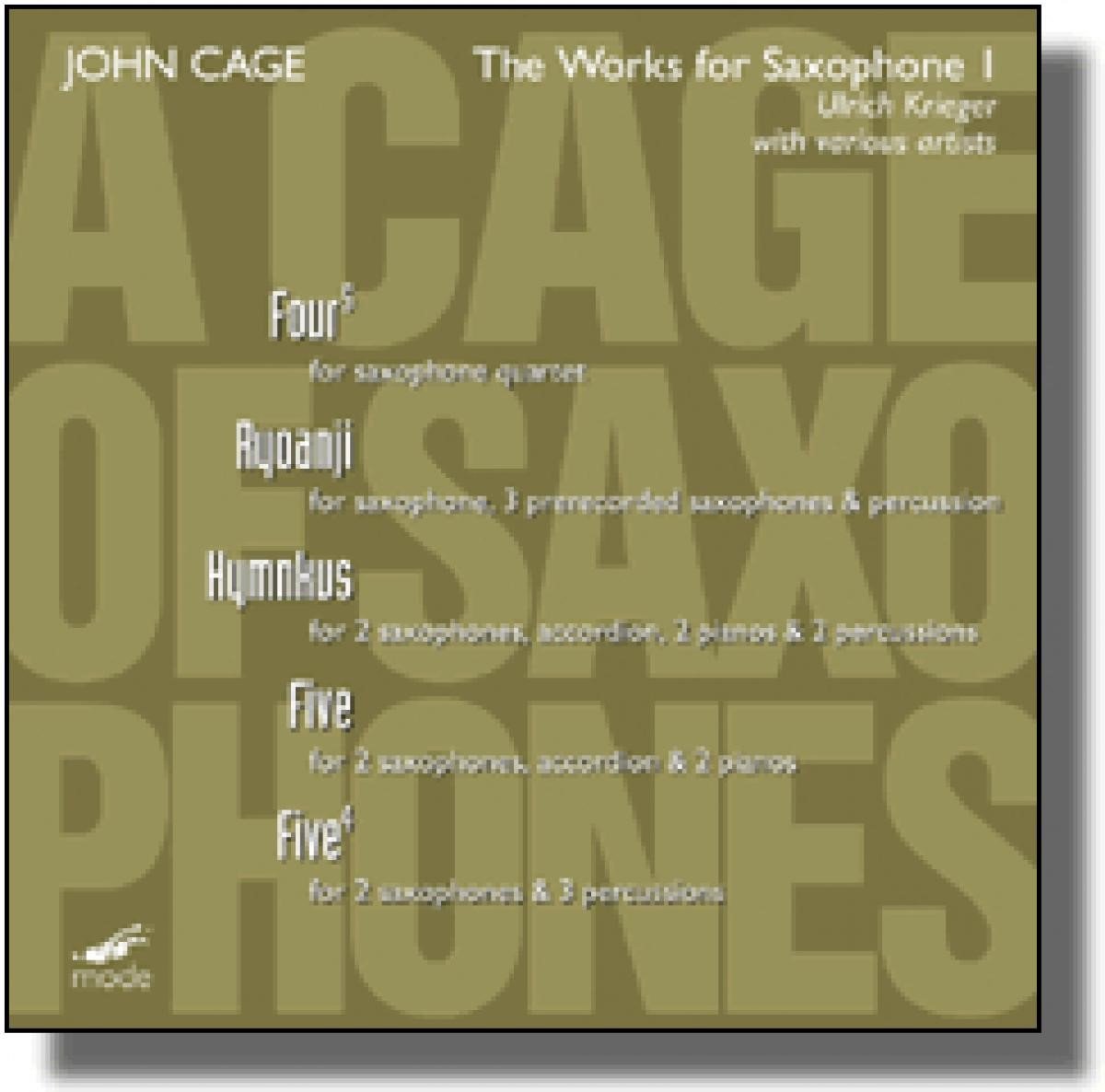 Ulrich Krieger - The Works For Saxophone 1 (CD)