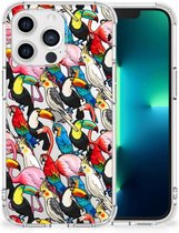 Anti-shock Hoesje met foto Geschikt voor Apple iPhone 13 Pro Telefoon Hoesje met doorzichtige rand Birds