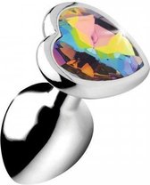 Rainbow Heart Buttplug - Klein - Sextoys - Anaal Toys - Dildo - Buttpluggen
