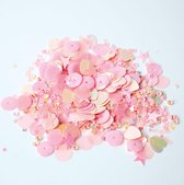 Sizzix Pailletten en kraaltjes - 0,3 en 1 cm - 5 potjes - cherry blossom